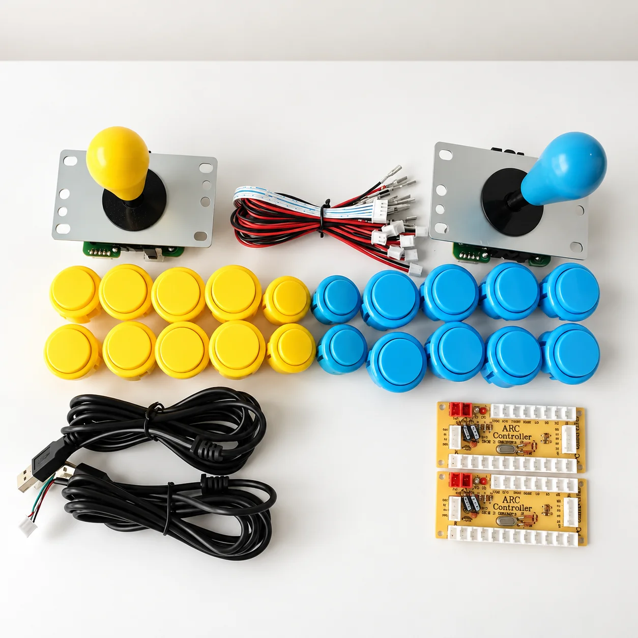 Arcade Cabinet Diy Kit 2 Player - Zestaw przycisków do joysticka arcade dla