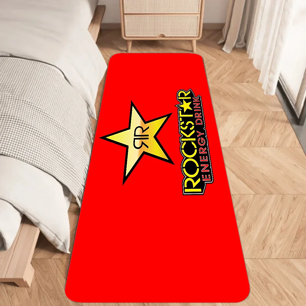 Rockstar energy drink Floor Mat Graphic Printed Flannel Doormats for Bathroom Kitchen Entrance Carpet Home Decor