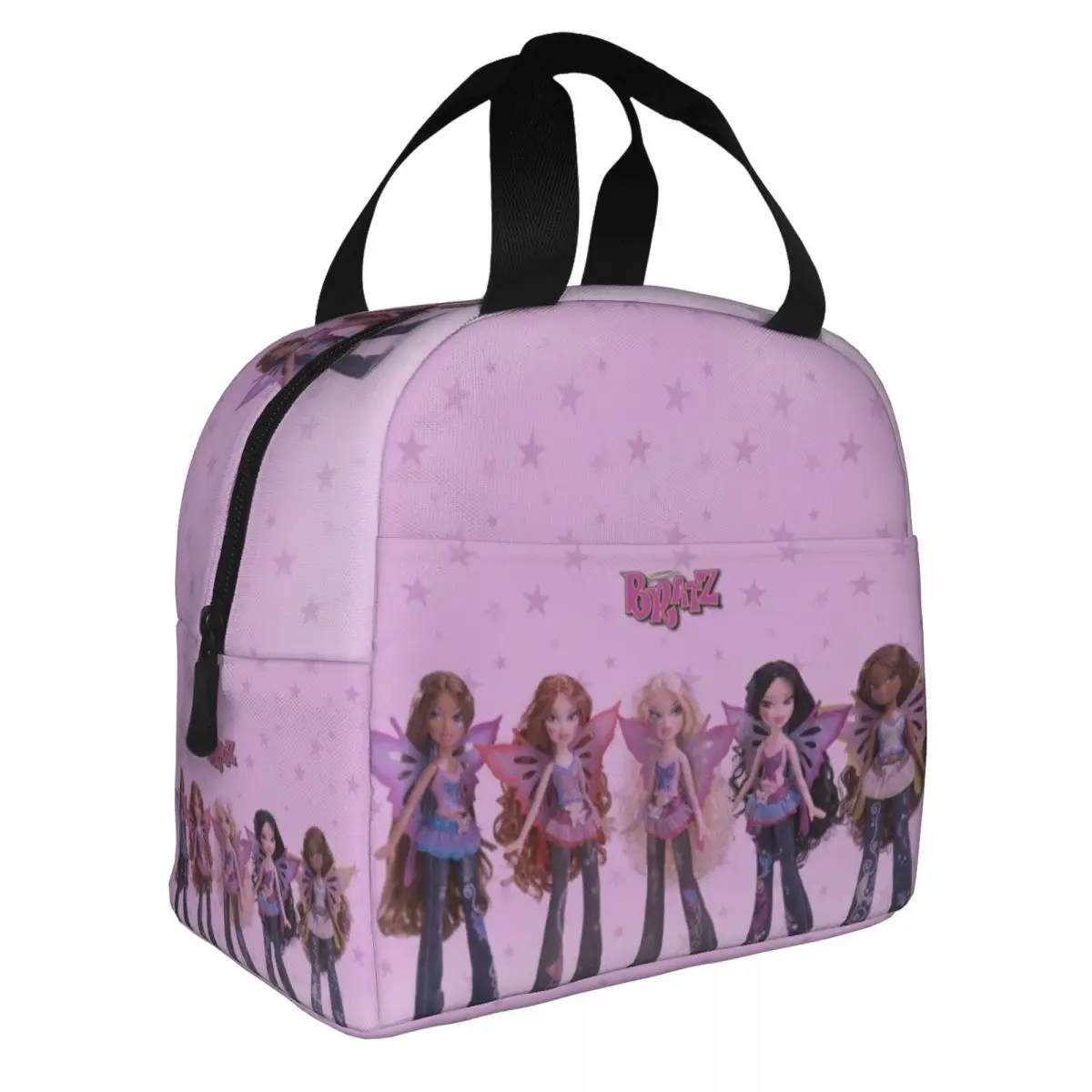 Lunch Box Women Multifunction Cooler Thermal Food Insulated Kawaii B-Bratz Letter Lunch Bag Kids Portable Picnic Tote Bags