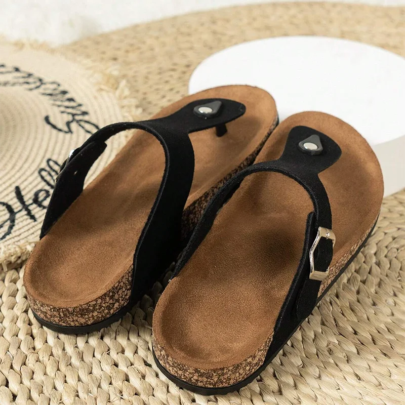 شباشب نسائية من الفلين شباشب شاطئ مريحة شرائح نسائية صيفية جديدة