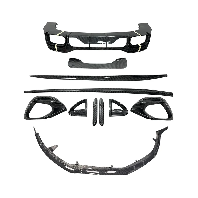 High Quality BB Style Carbon Fiber Body Kit Lip Diffuser Skirt Spoiler Fender Trim For SL63 R232 2022-2026 Upgrade Parts