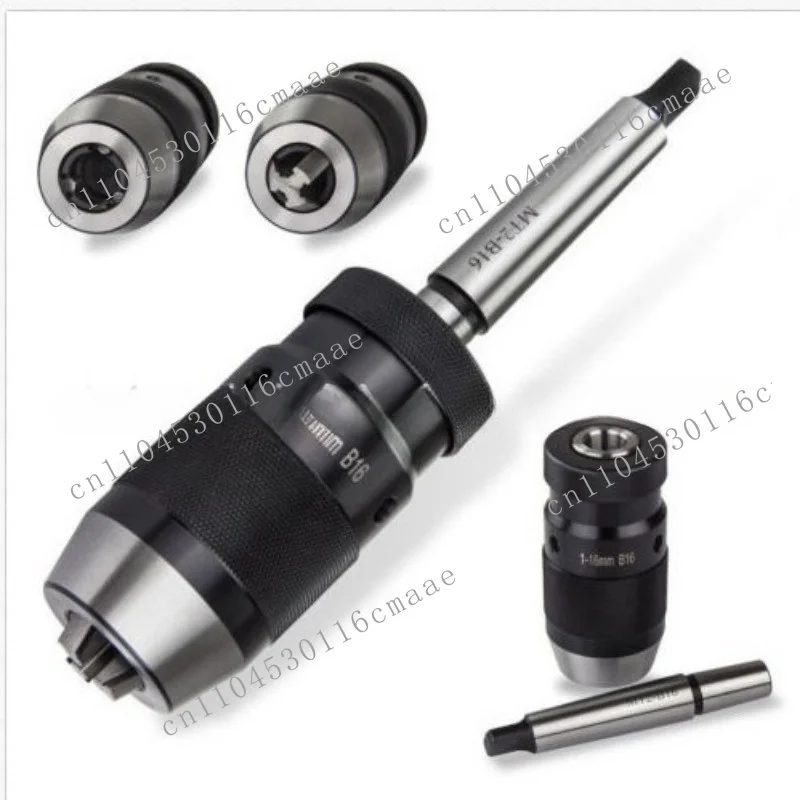 Integrated drill chuck with shank MT2-B16 + 1-16mm B16 self-tightening drill chuck Efficient