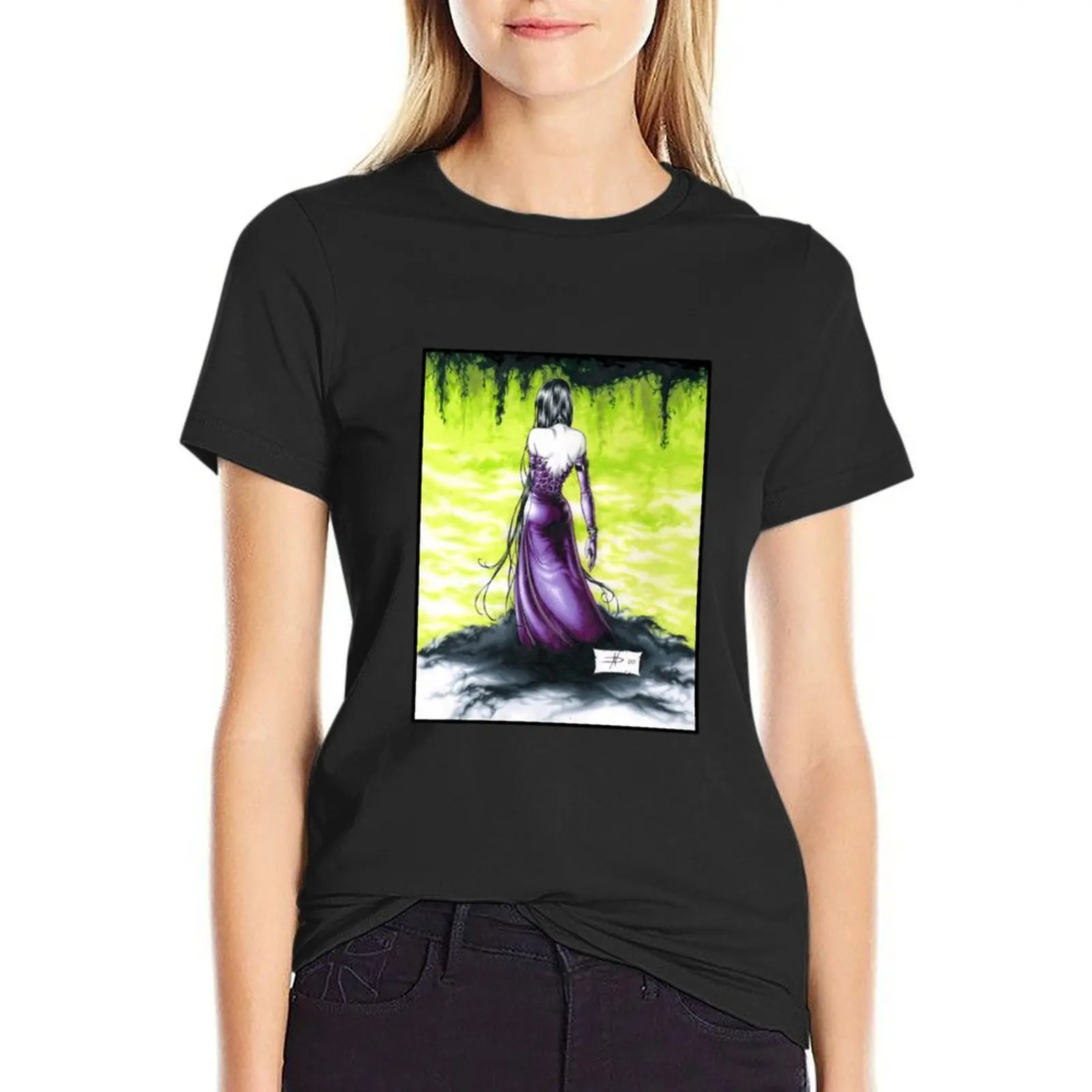 Ophelia T-Shirt oversized Aesthetic clothing Women's cotton t-shirt