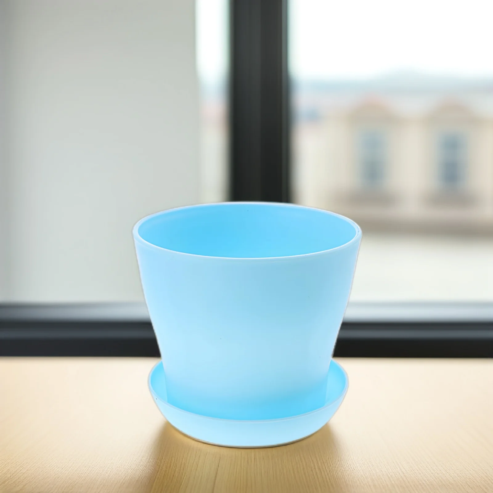 

10 Pcs Plastic Flower Pots White Planters High Waist Long Mouth Garden Succulent Container Balcony Home Decor