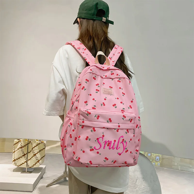 Personalized New Fashion Backpack Small Flower Fresh Girl Student backpack Large Capacity Junior High School Backpack Trend