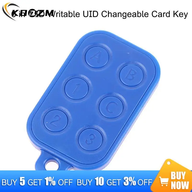 1PC Plastic Keyfob 6 In 1 125khz T5577 EM ID Writable IC 13.56Mhz 1k S50 UID Changeable Card Key Accessories