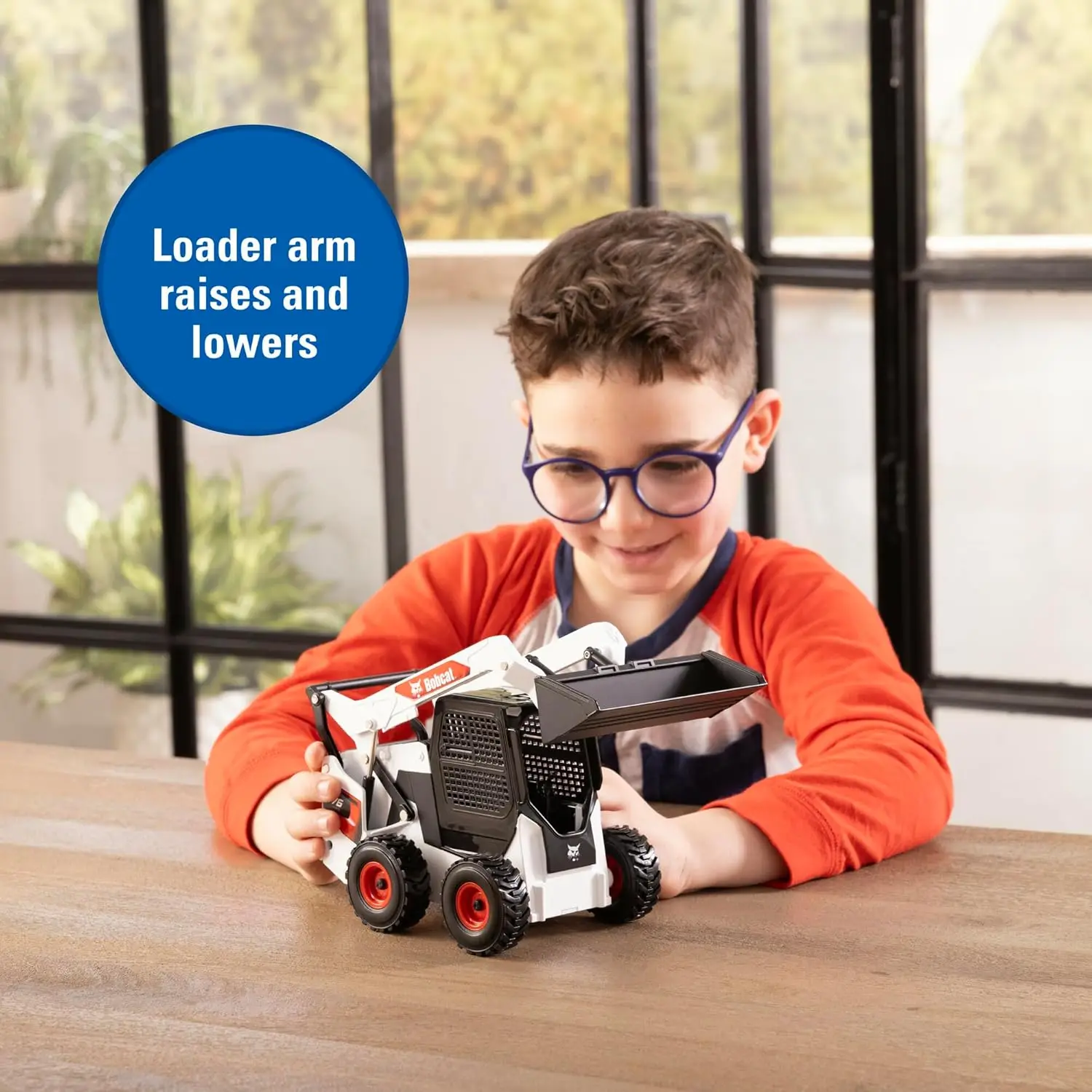 Bobcat S76 Skid Steer Loader - 1:16 Scale - Includes Functional Loader - Collectible Die-Cast Metal Construction Toys for Kids a