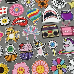 Daisy Sunflower Embroidered Patches For Clothing DIY Iron On Patches Cartoon Fusible Patches on Clothes Sticker Applique