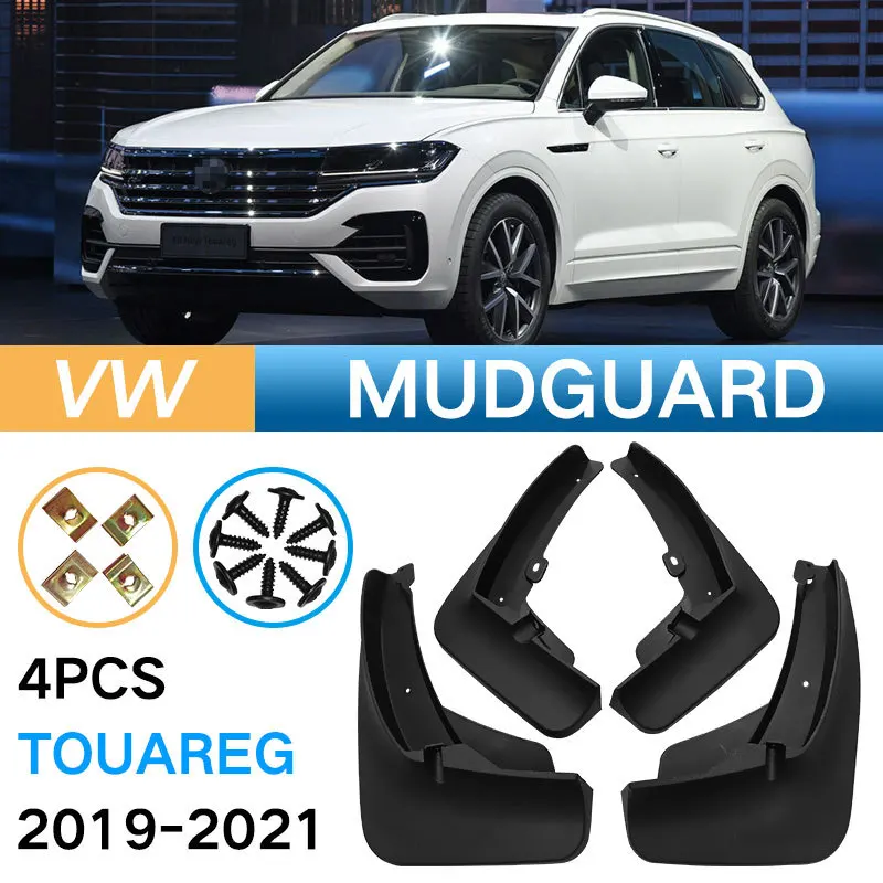 

Car Auto Splash Guards Mud Flaps Fender Mudguard for 2019-2021 Volkswagen Touareg Exterior Repair Replacement Accessories