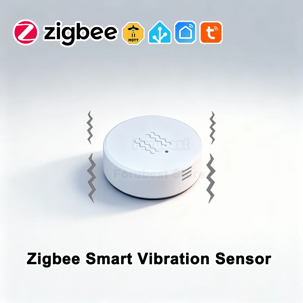 Tuya Zigbee مستشعر الاهتزاز الذكي كشف الميل تطبيق الحياة الذكية إشعار إنذار مراقبة في الوقت الحقيقي سجل إنذار صدمة الحركة #1