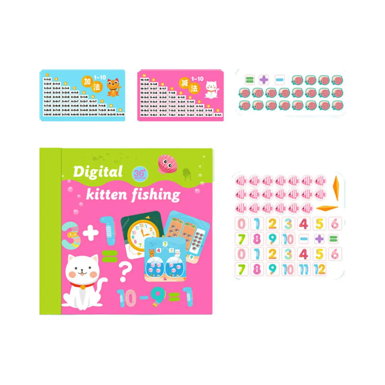 Addition and Subtraction Workbook Number Recognition Math Counters Digital Cognition Toys for Toddlers Girls Boys Birthday Gift