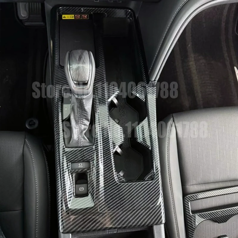 صالح لتويوتا كامري 2024 2025 9TH GEN ABS ألياف الكربون غطاء وحدة التحكم المركزية التروس التحول لوحة حصيرة مقبض الباب السلطانية ملصق #2