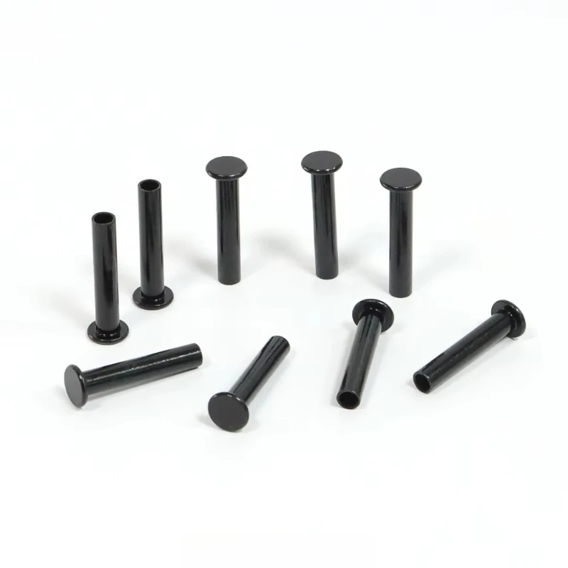 

Steel pan head semi-tubular rivets, special fasteners for automobile wiper arms, galvanized grade 4.8 and 6.8 2000 pieces/bag