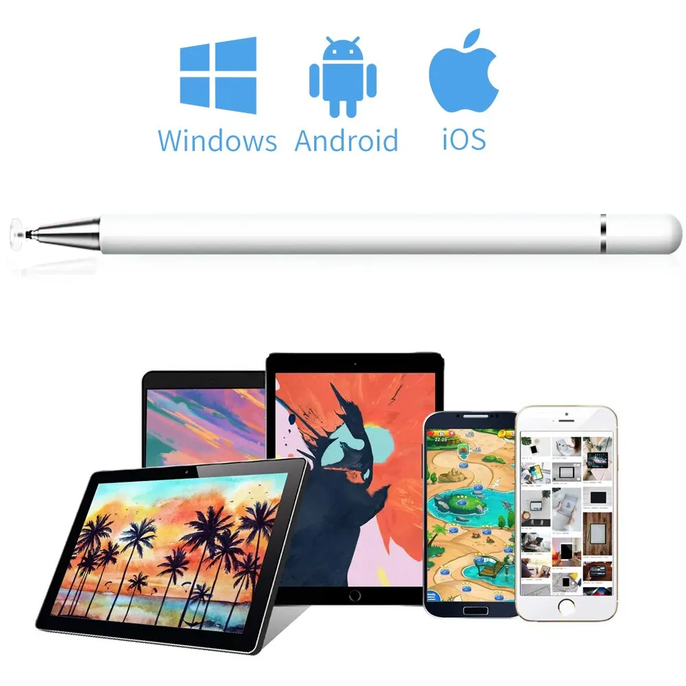 GOOJODOQ Universal Stylus Pen 2-In-1 Aluminum Automatically Absorb Pen For Tablet iPad Xiaomi Samsung Touch Pen Phone Stylus