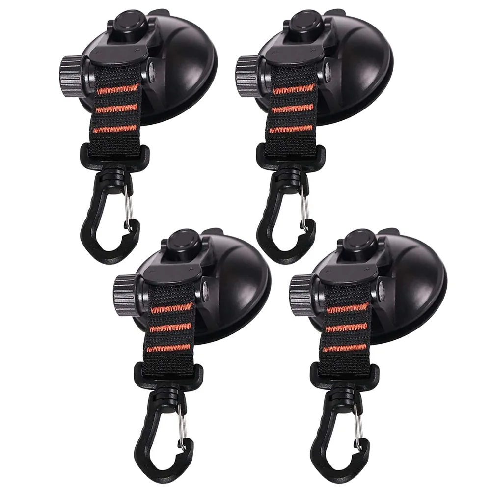 

4 Pcs Suction Cup Tent Pendant Awning Window Hooks Cups Pvc Bungee Car Camping Parts Sucker for