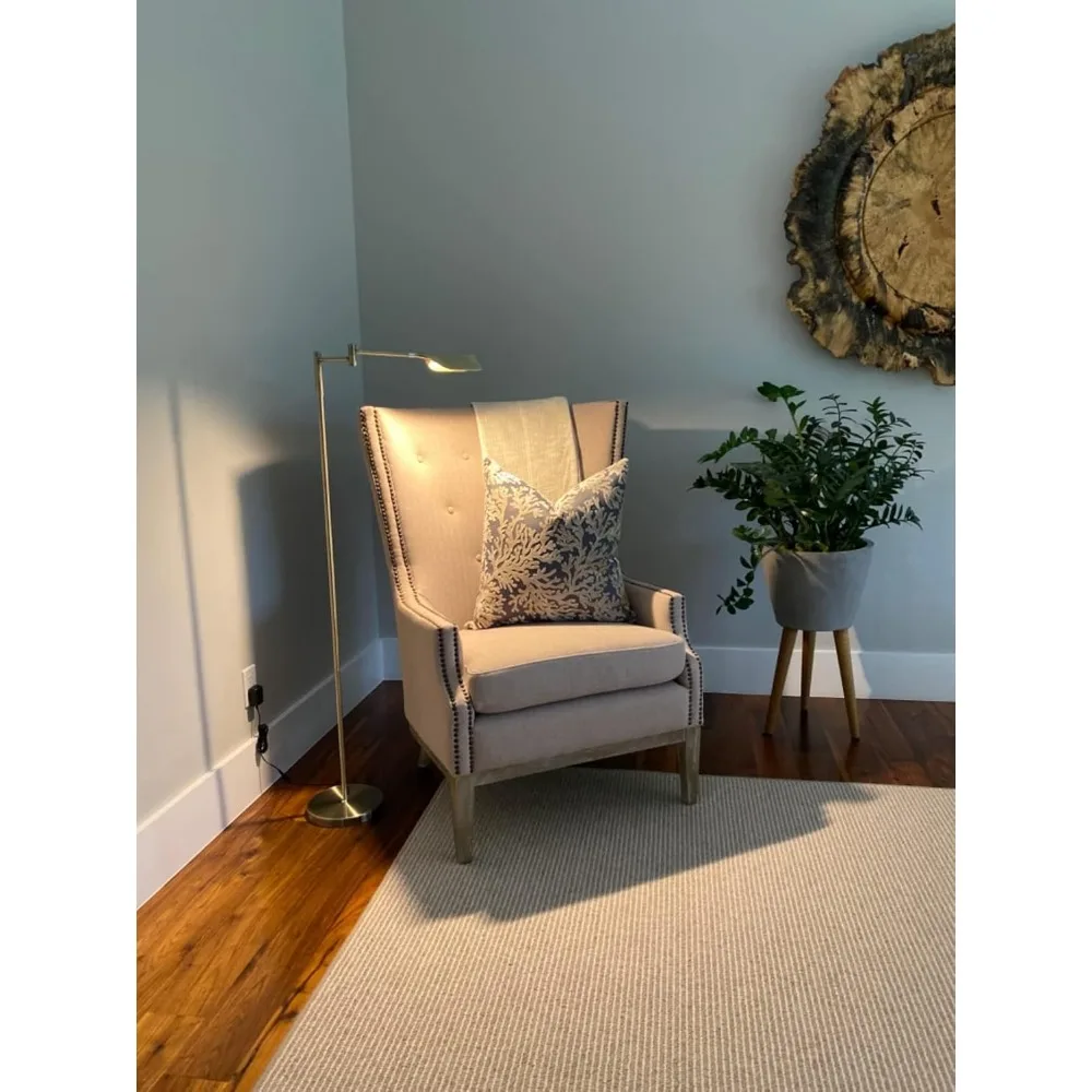 Leaf Pharmacy LED Reading Lamp, Dimmable Floor Lamp with Easy Rotation over Chair or Desk for Living Rooms & Offices