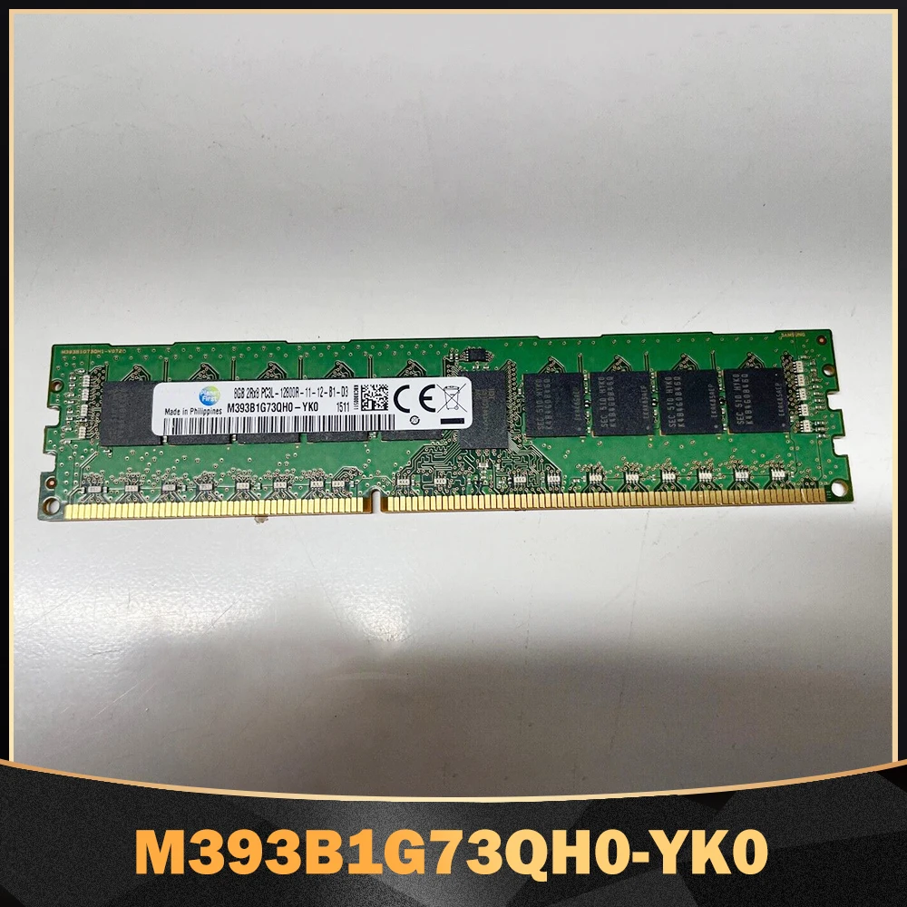 

1PCS RAM 8G 8GB 2RX8 DDR3L 1600 PC3L-12800R ECC REG Server Memory For Samsung M393B1G73QH0-YK0