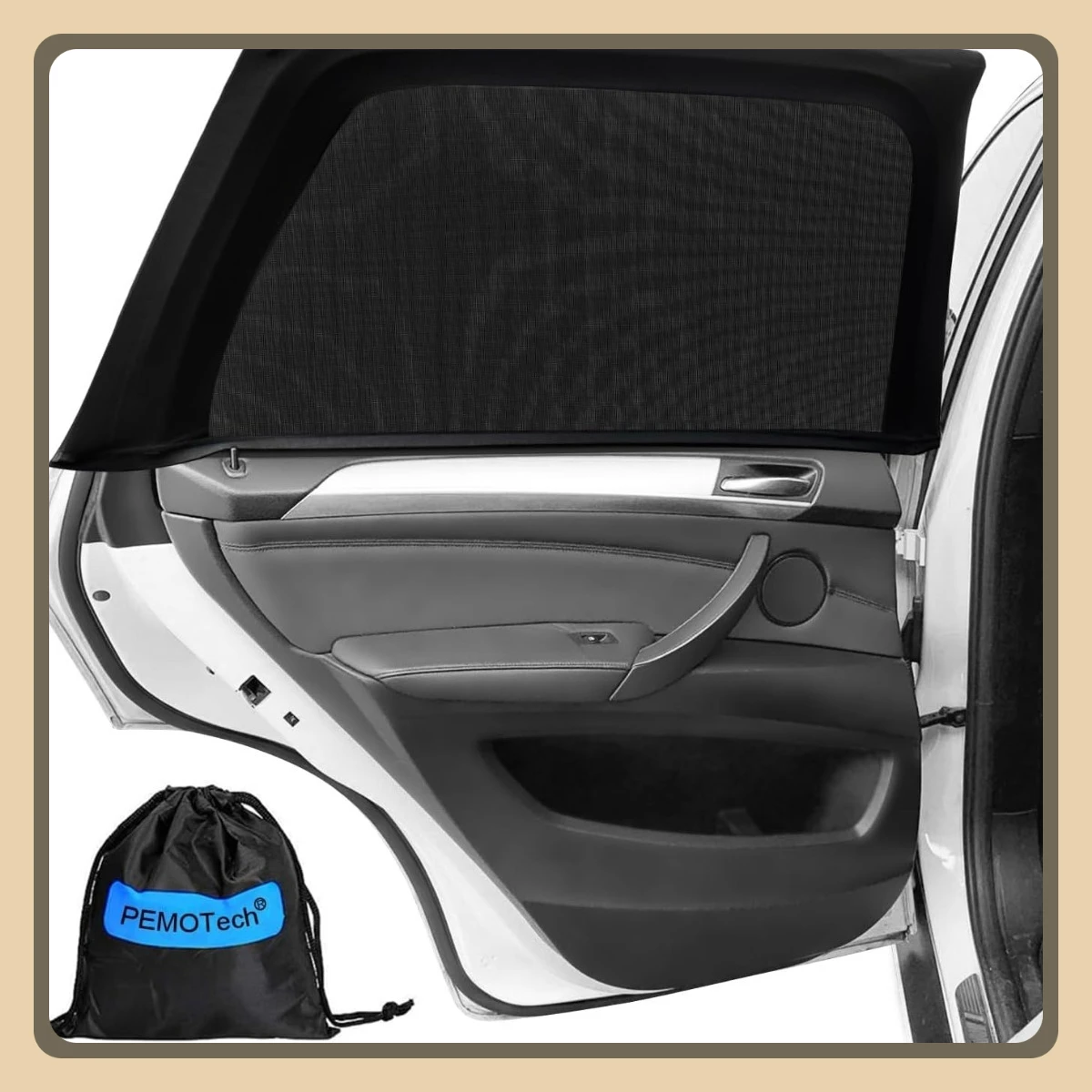 

Комплект из 2 автомобильных оконных штор, дышащие солнцезащитные козырьки из спандекса с защитой от ультрафиолета для детей и семьи