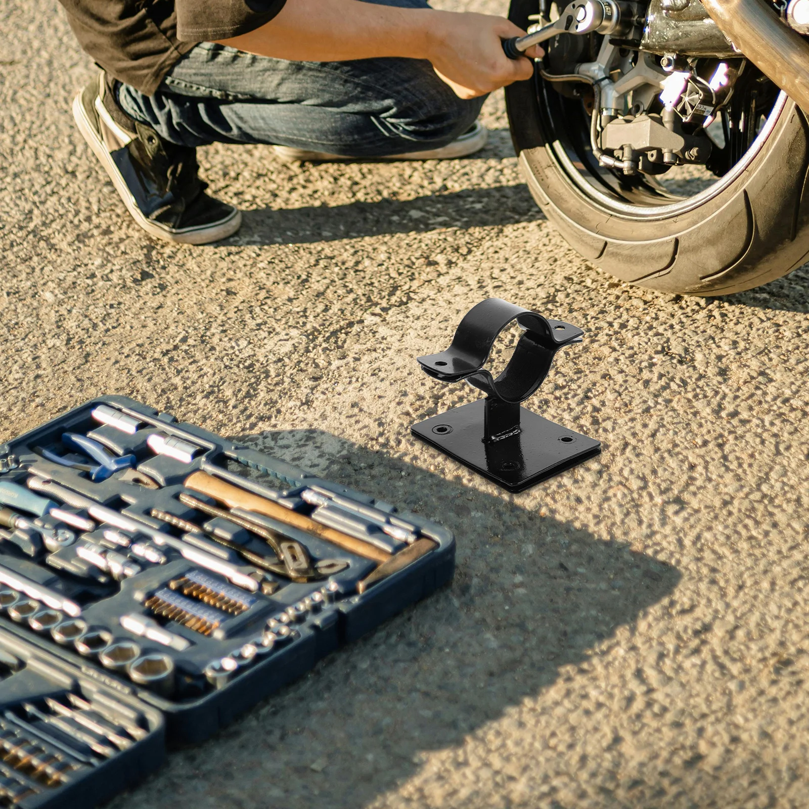 

Bike Front Basket Iron Rack Durable Fixed Bracket Easy Install for Electric Bicycle Storage Holder Cycling Cargo Rack