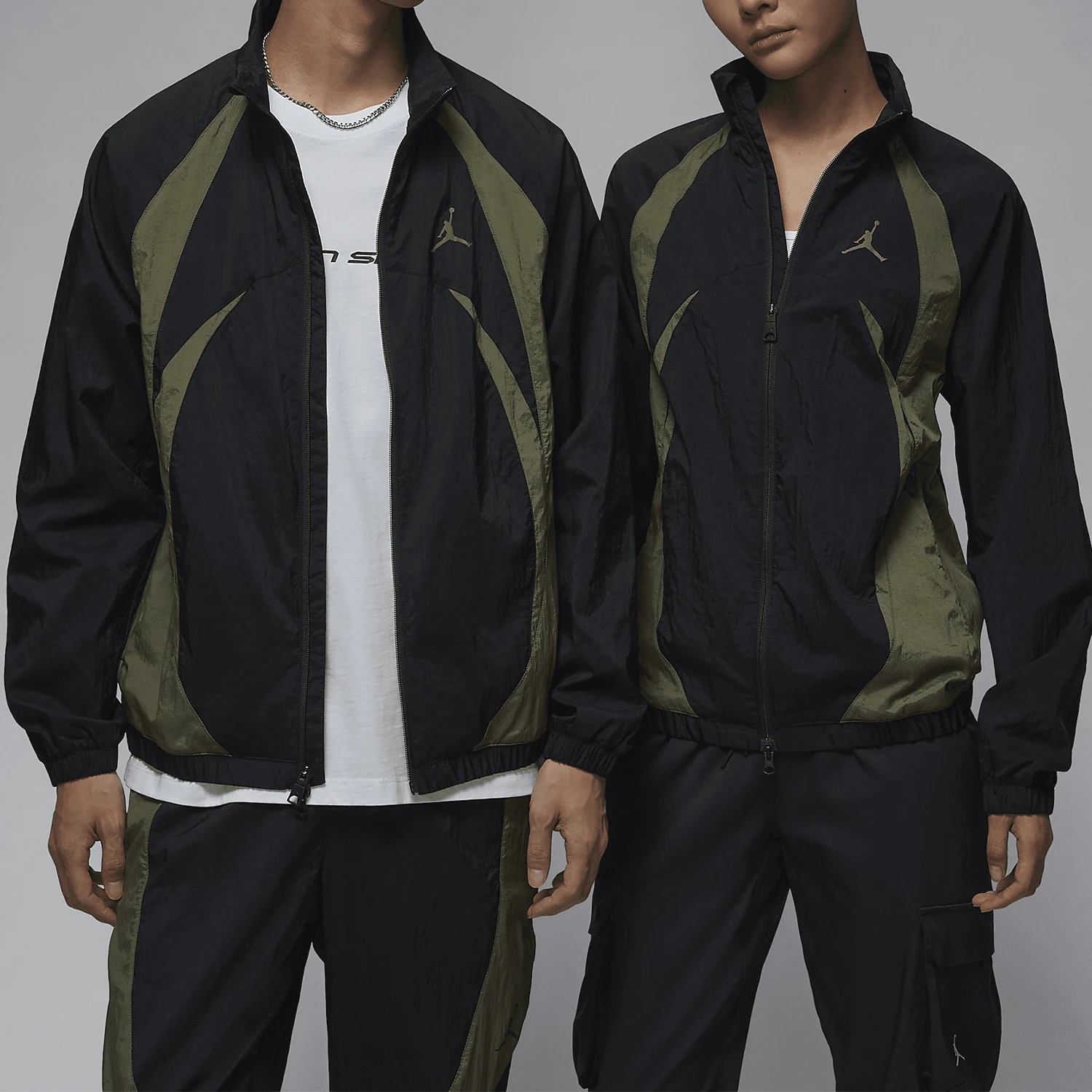 

Nike genuine JORDAN Men's Sports Woven Stand-Up Collar Basketball Jacket FN5849-011