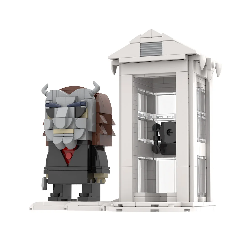 

MOC The Black Phone Bricks Horror Movie The Black Phone Killer Figure Building Blocks Model Assemble Toys Kids DIY Birthday Gift