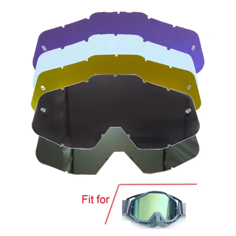Sunglasses Lens for Goggles of Outdoor Sport for Motorcycle Motocross Dirtbike Multi-Colors Helment Replaced Sunglasses Parts