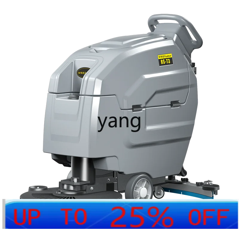 cQ hand-push washing machine industrial and commercial shopping mall suction-drag integrated sweeping machine factory workshop