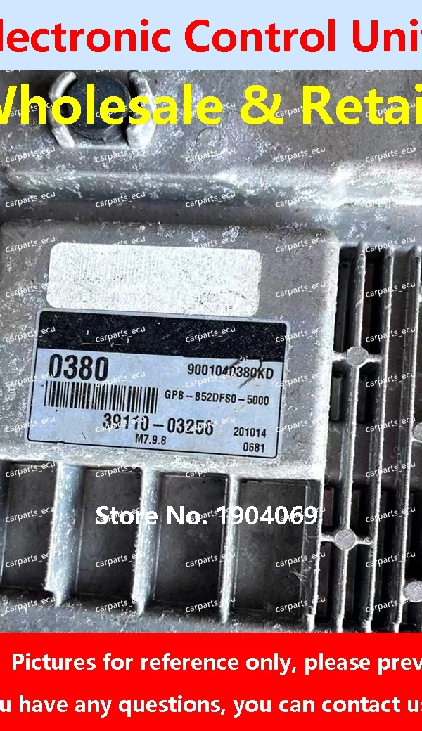 

3220 39110-03345 для Hyundai Elantra KIA A19 39132-26AL0 Автомобиль 0432 39110-02SE0 Компьютерная плата двигателя/ECU/M7.9.8 0380 39110-03256