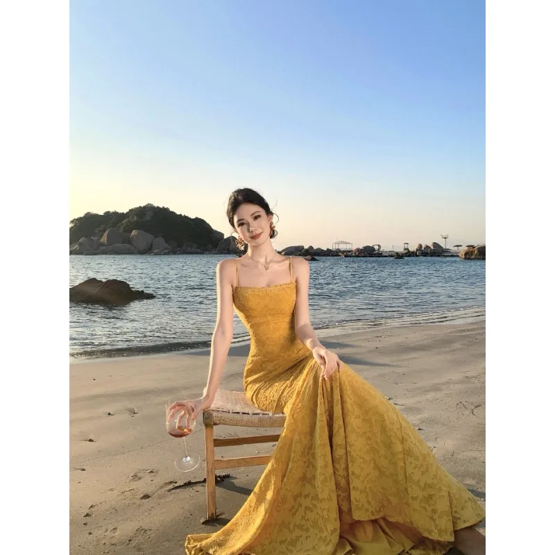 Gaun Pesta Tanpa Lengan Balutan Lipat Seksi Gaun Panjang Malam Elegan Wanita Gaun Liburan Musim Panas Bodycon Punggung Terbuka Vestidos