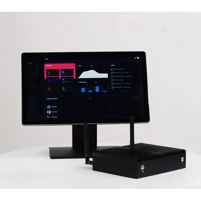 Cheap Micro PC Mini Computer Core I5 1135G7 11th Gen GPOI 2 Dual Lan 6 USB Ubuntu Win 10 11 Fanless Mini Industrial PC