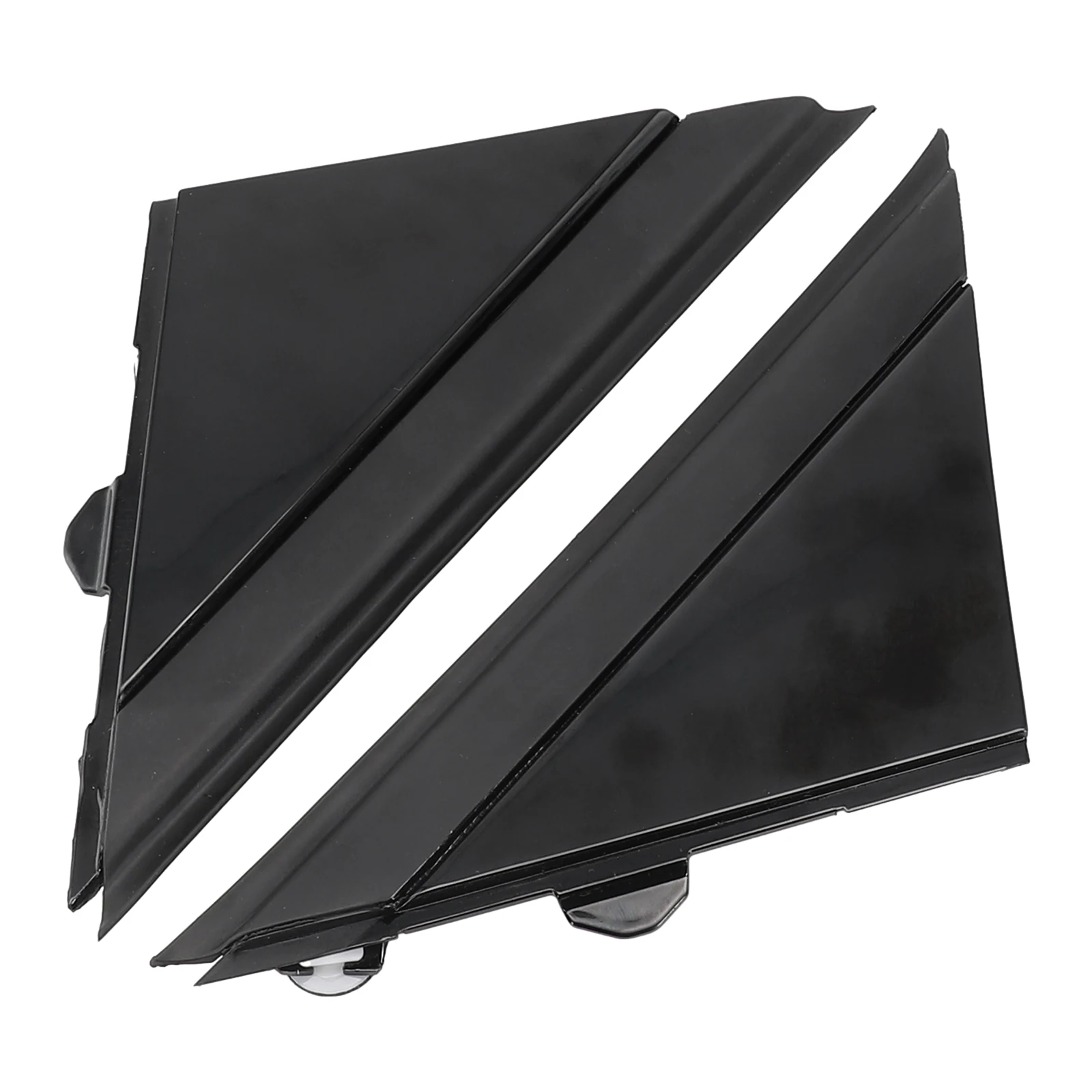 

Cover Trim Mirror Flag Cover 2pcs Accessories Front Glossy Black Left+Right Mirror Flag Cap Moldings Replacement Vehicle