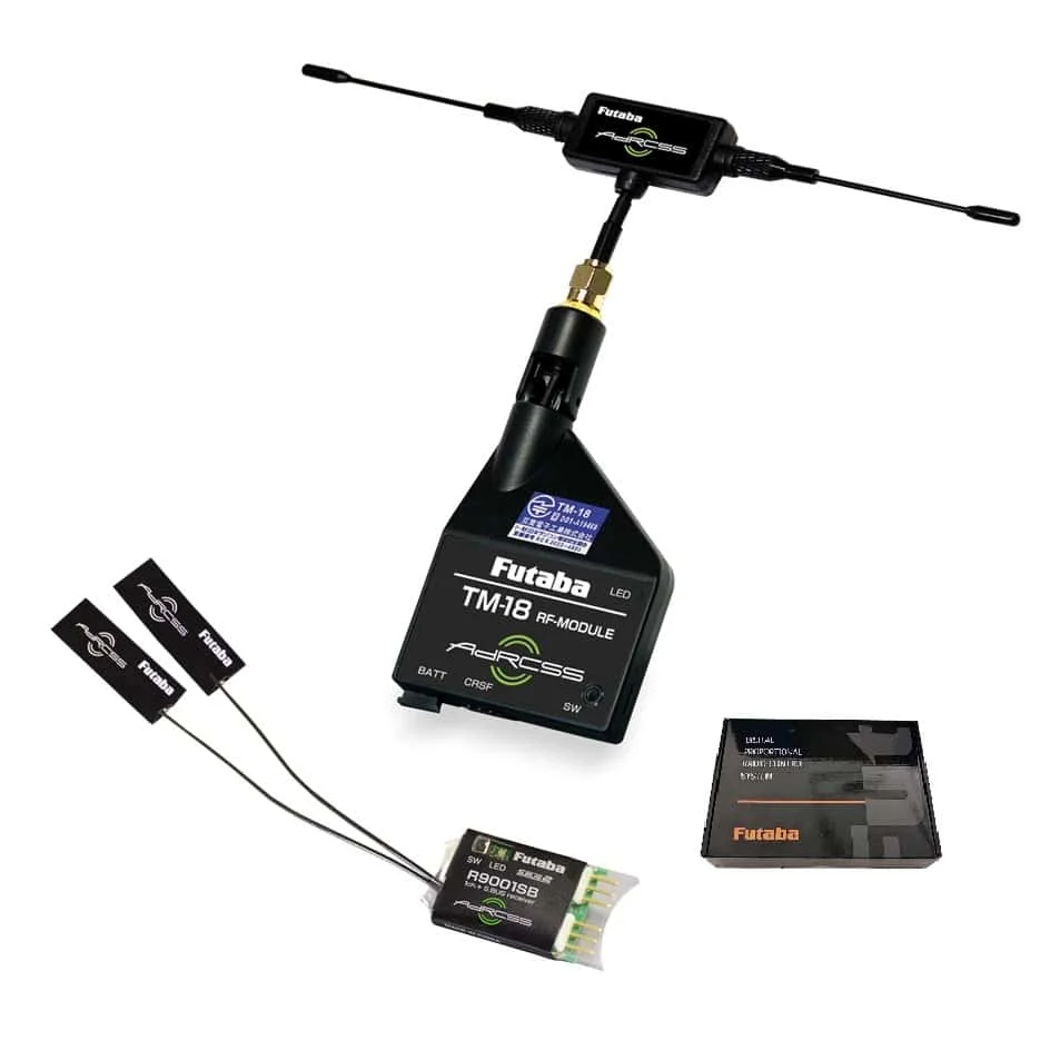 FUTABA TM-18 High Frequency Headset Kit 16CH CRSF Signal Includes R9001SB Receiver for T32MZ WC T32MZ T18SZ T161Z T16IZS