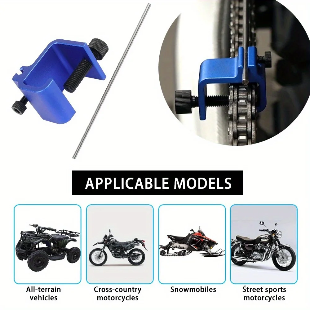 Motorcycle Chain Alignment Tool - CNC Aluminum Quick Accurate Calibrator for ATV/Dirt Bike/Scooter Sprocket Repair