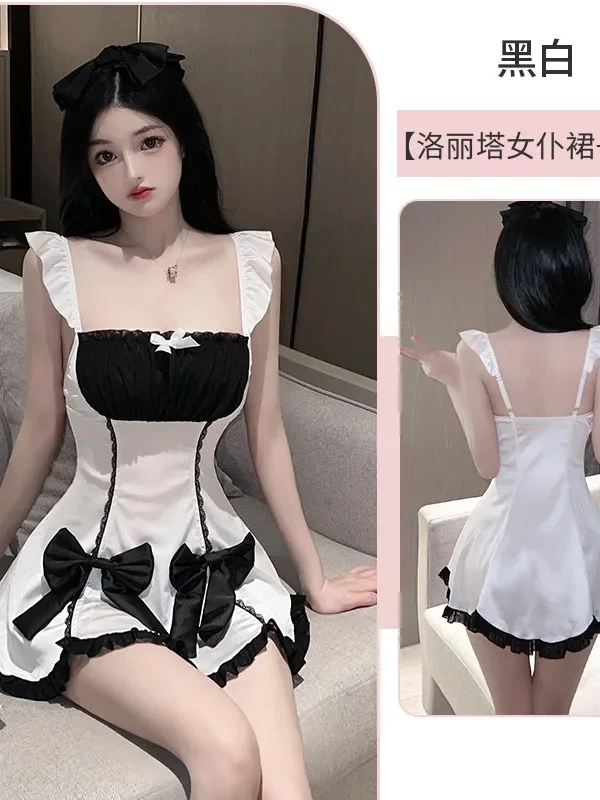 Meid Mini Jurk Tops 2023 Zomer Sexy Dienaar Jurk Elegante Strikje Mode Slash Hals Zoete Koreaanse Vrouwen Nieuw