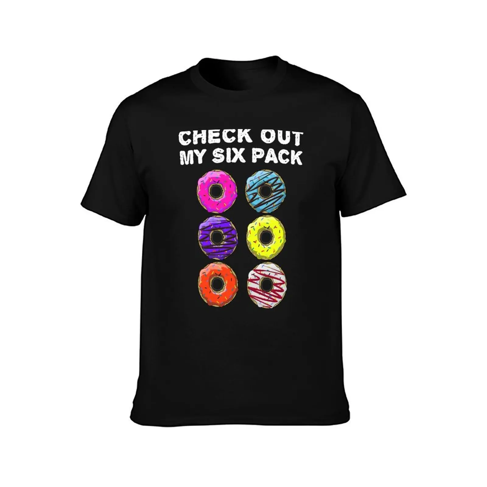 Check out my six pack of donuts funny sweet teeth lover gift T-Shirt, Summer Casual Cotton Tee, Oversized Streetwear Tops