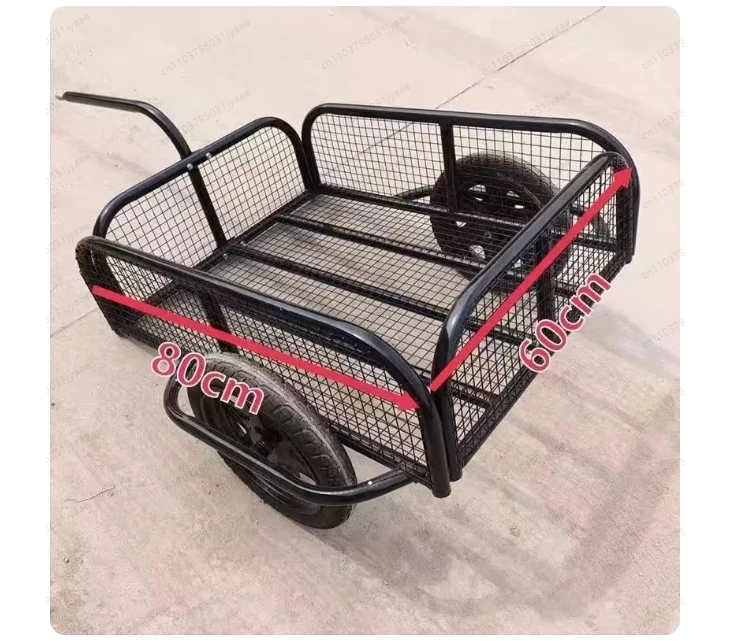 

Length 80 Width 60 Height 30 New Hanging Bucket Outdoor Pulling Cart, Electric Motorcycle Bicycle Rear Hanging