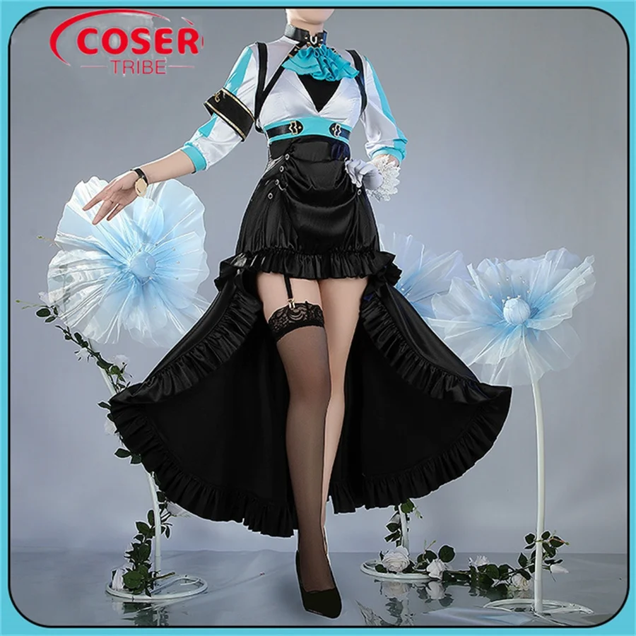 COSER TRIBE Anime Game Pretty Derby  Mejiro Ramonu sexy Halloween Carnival Role cosPlay Costume Complete Set