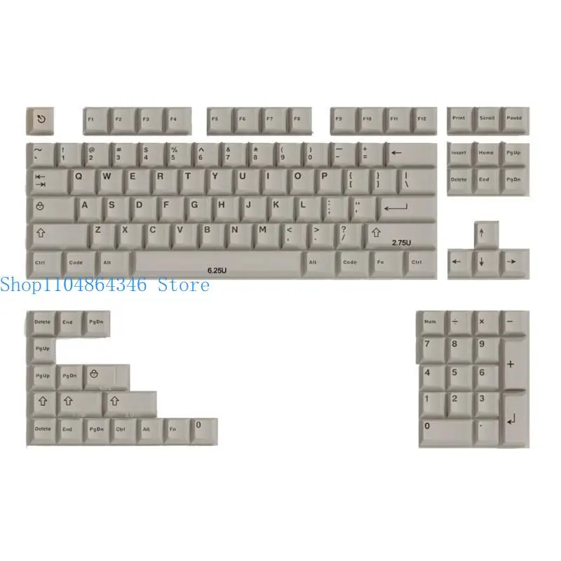 652F 121 PCS WOB Double Shot Keycaps CherryProfile Game Keycap for Most Mechanical Keyboard 108 104 980 96