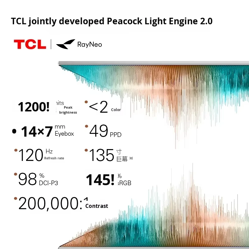 2025 NOVAS óculos AR inteligentes RayNeo Air 4 Pro, 4 alto-falantes, brilho de 1200 lêndeas, visualização HD de 135 polegadas, áudio imersivo, HD10