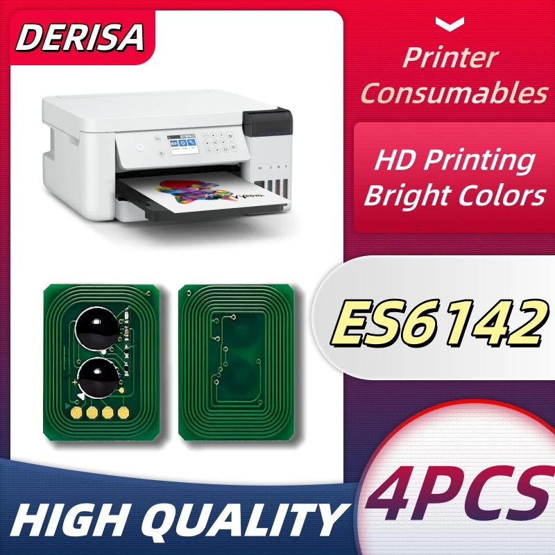 

4PCS ES6142 Toner Cartridge Chip For OKI ES6142 ES6142dn Printer Chip es6142 high capacity