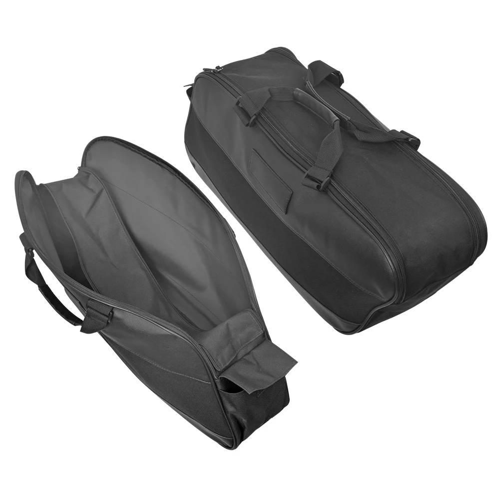 Schwarze Motorrad-Satteltasche, Gepäcktasche, weiche Rack-Liner-Satteltasche für Harley Touring Road King Electra Street Glide Ultra Tour 93-23 – Detail 6