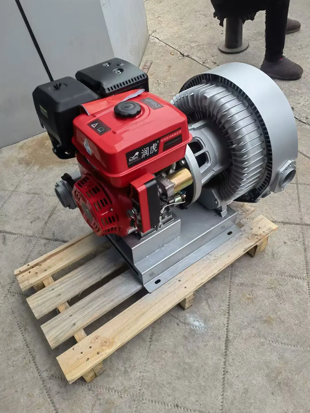 AIROW Fsih Farming Belt Drive Diesel Engine Motor Side Channel Ring Blower