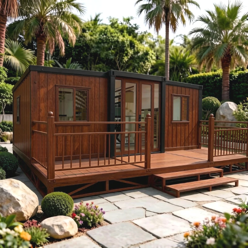 Factory Supply Prefab Mobile Tiny House Expandable Container House 20ft 40ft Prefabricated Homes 2 3 Bedroom Folding Room Cabins