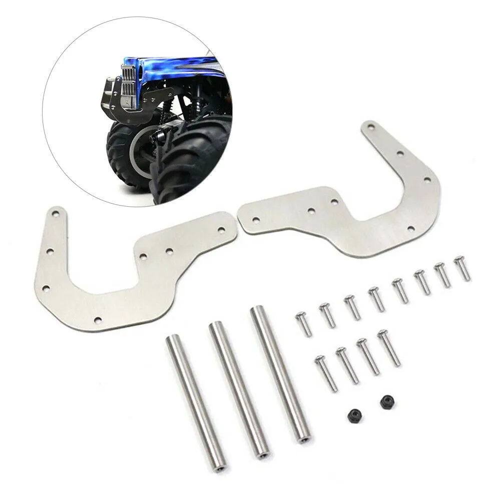 1/8 Truck Stainless Steel Anti-Rust Front Bumper Beam Armor Upgrade Parts For LOSI LMT 4WD Solid Axle Monster