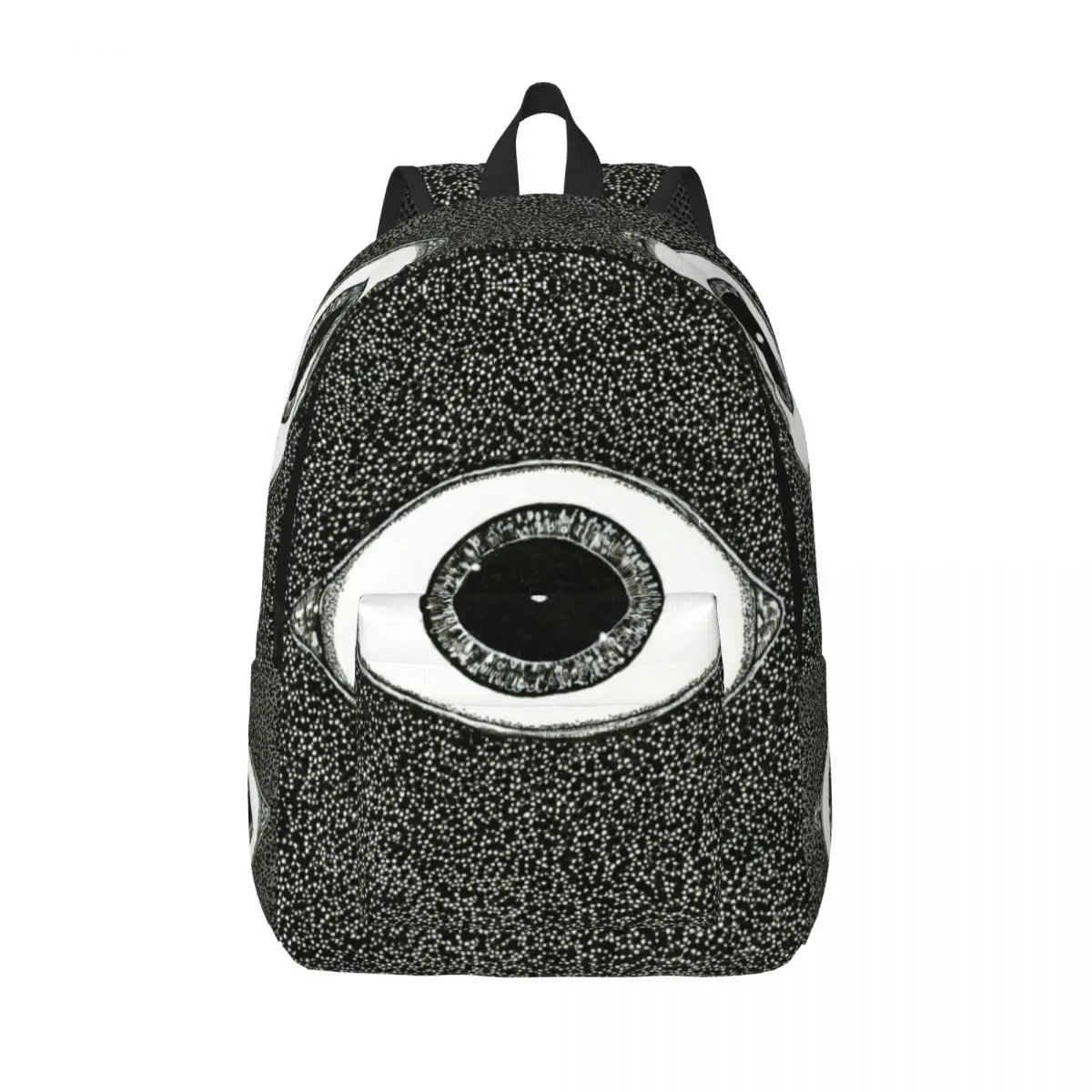 

Turkish Boho Evil Eye Amulet Canvas Backpack for Men Women School College Student Bookbag Nazar Boho Charm Bags