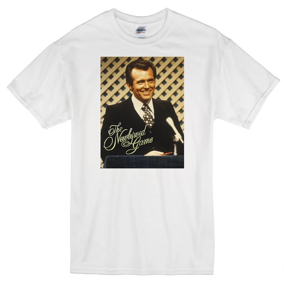 NEWLYWED GAME BOB EUBANKS TV TELEVISION CLASSIC SHOW RETRO WHITE T-SHIRT