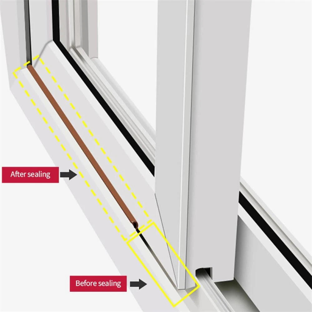 Rubber Foam Sealing Strip Self-adhesive Anti-collision Adhesive Tape Soundproof  Windproof Door Window Dedicated Sealing Strip