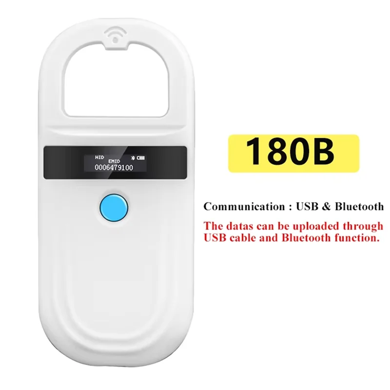 

A25P Handheld 134.2Khz Animal RFID Reader Pet Cat Dog Micro-Type Chip Scanner FDX-B Glass Chip USB/Bluetooth Tag Reader