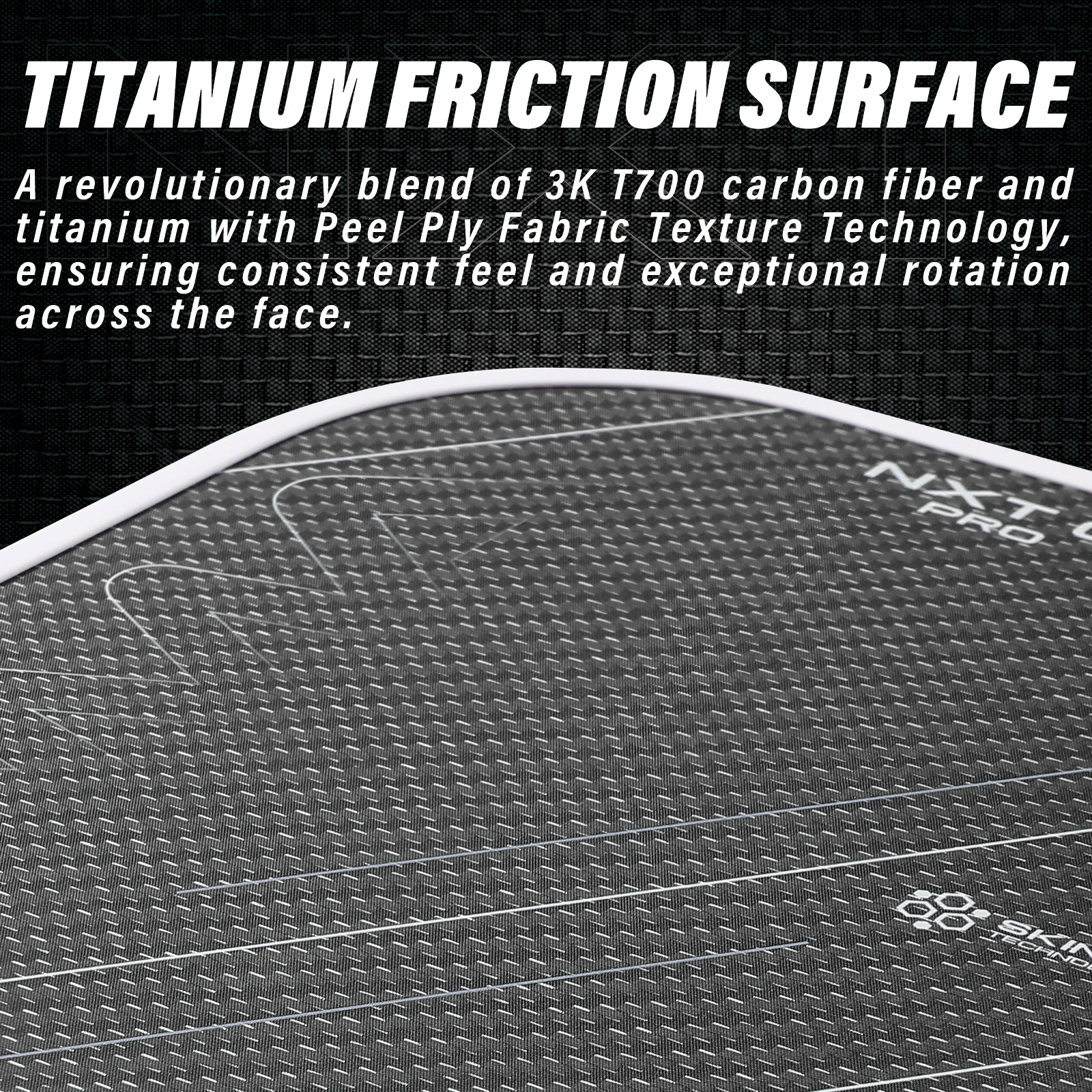 AMA SPORT NXT01 Pro Titanium Propulsion Frame Durable New Technology Core Roughness Friction Pickleball Paddle - Image 5