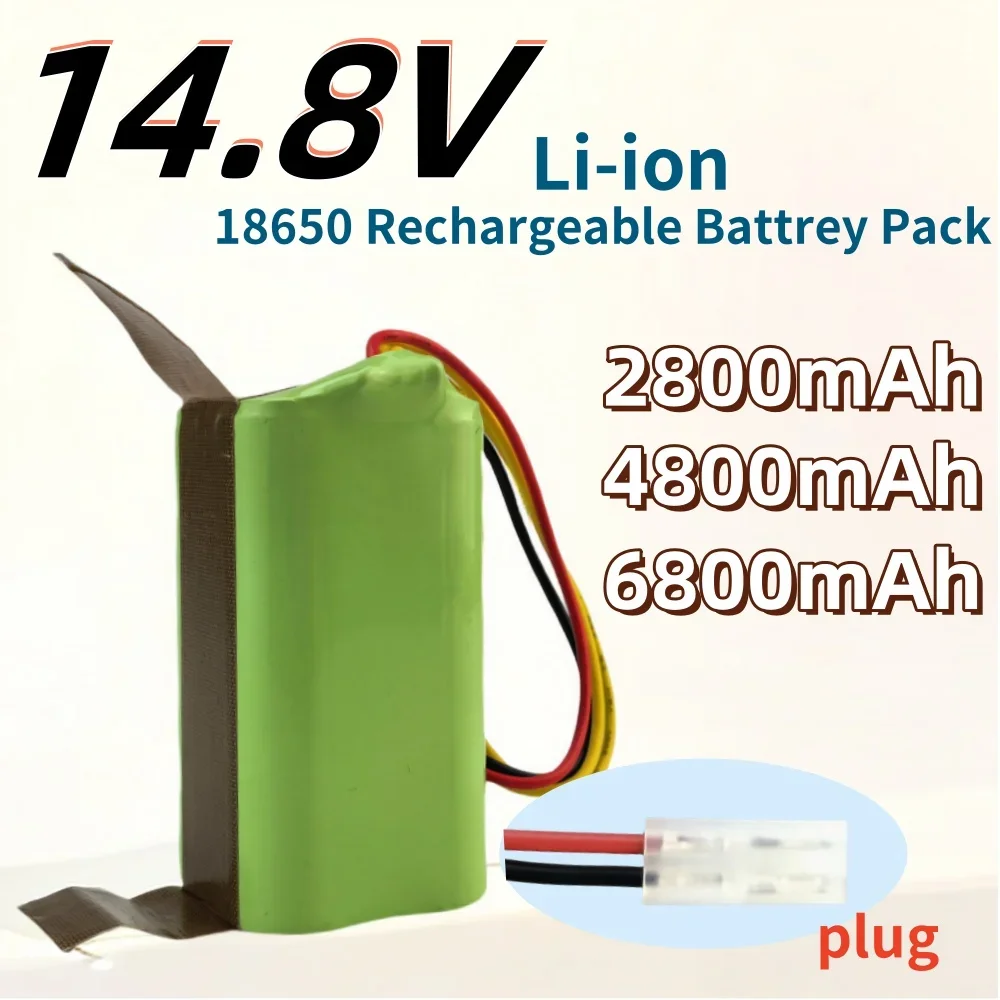 

14.8V 2800/4800/6800mAh 4S1P Li-ion Rechargeable Battery Pack Suitable for Sweeping Robot Replacement Battery